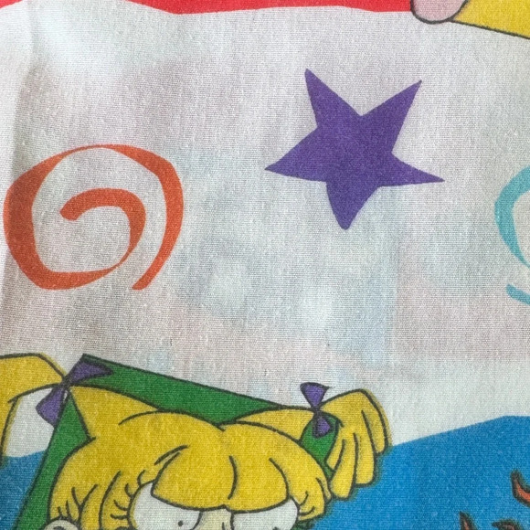Vintage Rugrats twin bedding fitted and flat sheets y2k - Picture 5 of 8